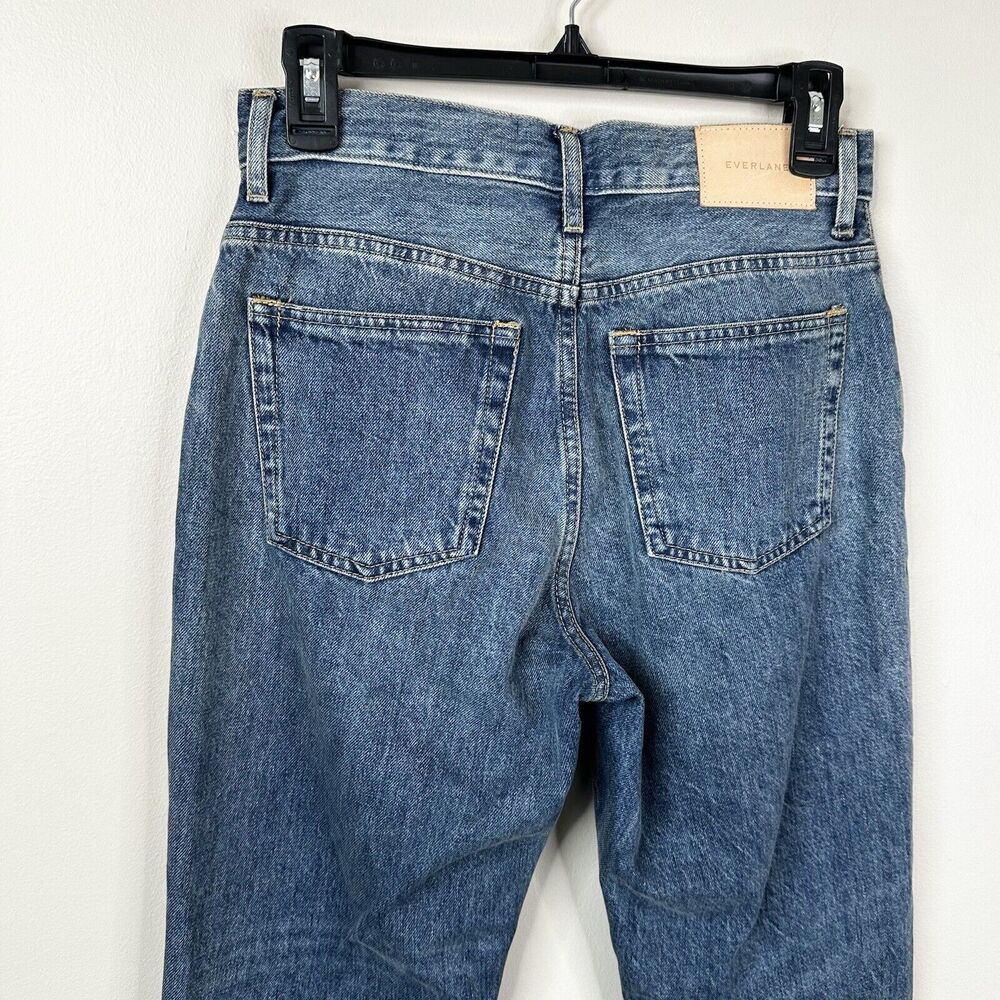 Everlane The 90s Cheeky Ankle Blue Jeans 25 Denim Button Fly Organic Cotton - Picture 5 of 10